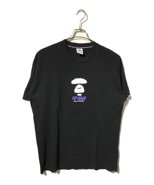 Aape BY A BATHING APE（エーエイプ バイ アベイシングエイプ）Aape BY A BATHING APE (エーエイプ バイ アベイシングエイプ) 半袖Tシャツ/半袖カットソー/プリントカットソー ブラック サイズ:XLの古着・服飾アイテム