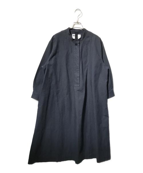 MHL（エムエイチエル）MHL (エムエイチエル) WORN COTTON WOOL TWILL ワンピース ネイビー サイズ:1の古着・服飾アイテム