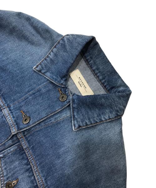 WEEKEND Max Mara（ウィークエンド マックスマーラ）WEEKEND Max Mara (ウィークエンド マックスマーラ) バックプリントデニムジャケット/ショート丈デニムジャケット インディゴ サイズ:40の古着・服飾アイテム