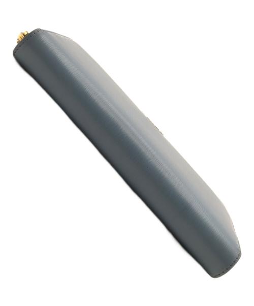 PRADA（プラダ）PRADA (プラダ) ラウンドファスナー長財布 ブルーの古着・服飾アイテム