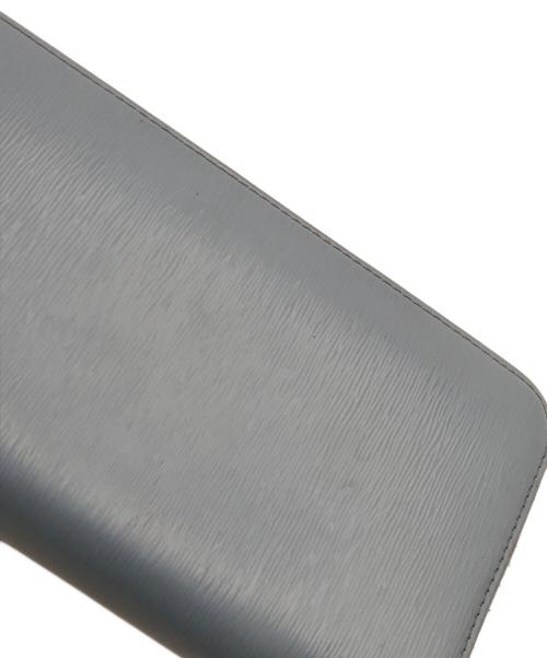 PRADA（プラダ）PRADA (プラダ) ラウンドファスナー長財布 ブルーの古着・服飾アイテム