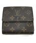 中古・古着 LOUIS VUITTON (ルイ ヴィトン) 3つ折り財布 ブラウン：18000円