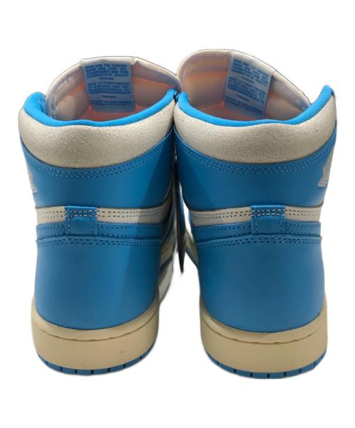 NIKE（ナイキ）NIKE (ナイキ) AIR JORDAN 1 RETRO HIGH OG DK/エア ジョーダン 1 レトロ HIGH OG ブルー×ホワイト（POWDER BLUE サイズ:27 未使用品の古着・服飾アイテム