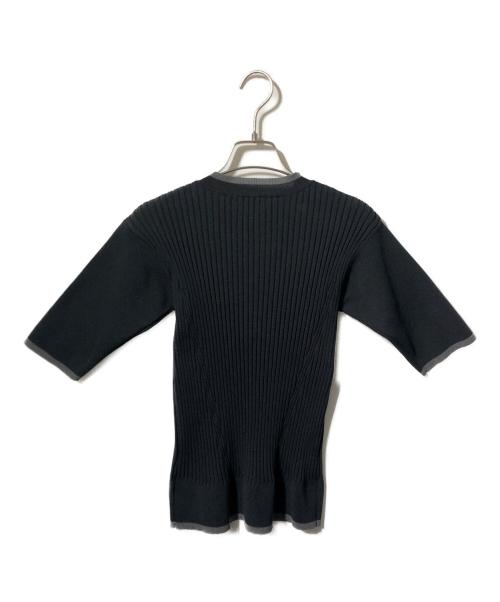 HARE（ハレ）HARE (ハレ) 半袖ニット ブラック サイズ:Freeの古着・服飾アイテム