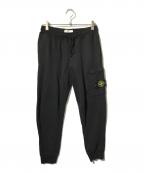 STONE ISLANDストーンアイランド）の古着「Garment Dyed Sweat Pant 19SS/ガーメントダイスウェットパンツ/ジョガーパンツ」｜ブラック