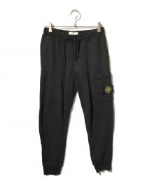 STONE ISLAND（ストーンアイランド）の古着「Garment Dyed Sweat Pant 19SS/ガーメントダイスウェットパンツ/ジョガーパンツ」｜ブラック