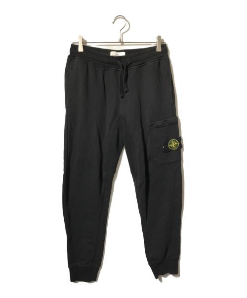 STONE ISLAND（ストーンアイランド）STONE ISLAND (ストーンアイランド) Garment Dyed Sweat Pant 19SS/ガーメントダイスウェットパンツ/ジョガーパンツ ブラック サイズ:Sの古着・服飾アイテム