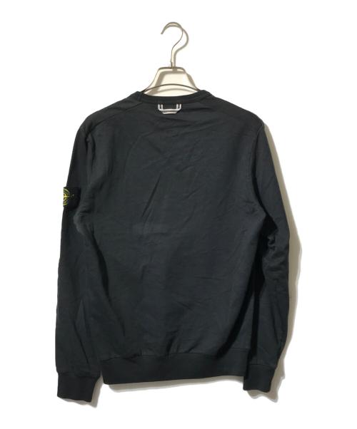 STONE ISLAND（ストーンアイランド）STONE ISLAND (ストーンアイランド) 長袖カットソー/ロゴ刺繍ロングスリーブカットソー ブラック サイズ:Sの古着・服飾アイテム