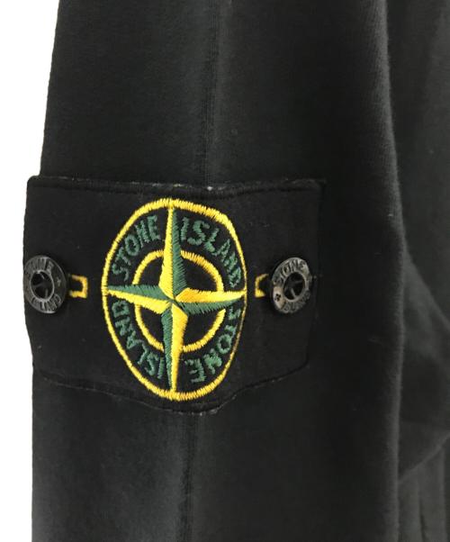 STONE ISLAND（ストーンアイランド）STONE ISLAND (ストーンアイランド) 長袖カットソー/ロゴ刺繍ロングスリーブカットソー ブラック サイズ:Sの古着・服飾アイテム