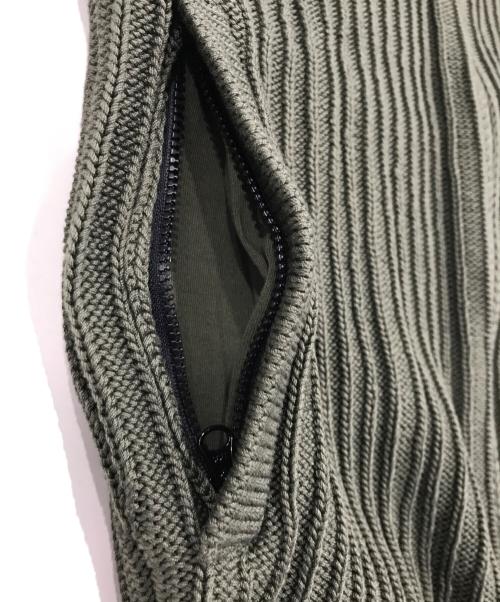 STONE ISLAND（ストーンアイランド）STONE ISLAND (ストーンアイランド) ジップアップニットベスト/ダブルジップアップベスト カーキ サイズ:Sの古着・服飾アイテム