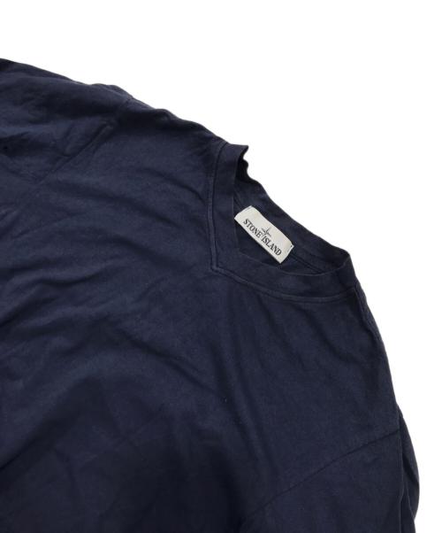 STONE ISLAND（ストーンアイランド）STONE ISLAND (ストーンアイランド) 長袖カットソー/Vネックロングスリーブカットソー ネイビー サイズ:Sの古着・服飾アイテム