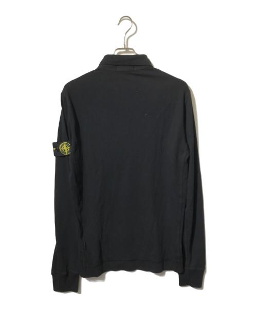 STONE ISLAND（ストーンアイランド）STONE ISLAND (ストーンアイランド) ロングスリーブポロシャツ/長袖ポロシャツ ブラック サイズ:Sの古着・服飾アイテム