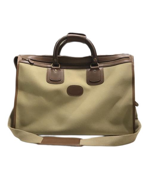 GHURKA（グルカ）GHURKA (グルカ) 2WAYボストンバッグ ベージュ×ブラウンの古着・服飾アイテム