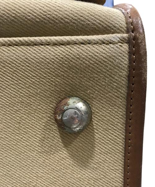 GHURKA（グルカ）GHURKA (グルカ) 2WAYボストンバッグ ベージュ×ブラウンの古着・服飾アイテム