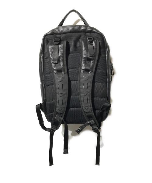 BROSKI and SUPPLY（ブロスキーアンドサプライ）BROSKI and SUPPLY (ブロスキーアンドサプライ) waterproof leather backpack/防水レザーバックパック/防水リュックサック ブラックの古着・服飾アイテム