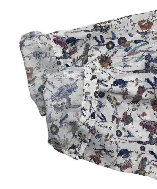 JOURNAL STANDARD（ジャーナルスタンダード）JOURNAL STANDARD (ジャーナルスタンダード) リバティローンプリント七分袖ワンピース/総柄ワンピース ホワイト サイズ:FREEの古着・服飾アイテム