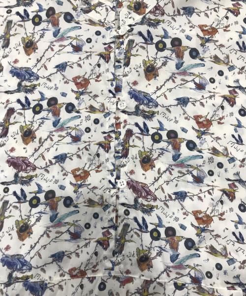 JOURNAL STANDARD（ジャーナルスタンダード）JOURNAL STANDARD (ジャーナルスタンダード) リバティローンプリント七分袖ワンピース/総柄ワンピース ホワイト サイズ:FREEの古着・服飾アイテム