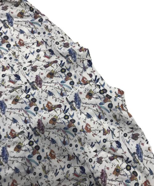 JOURNAL STANDARD（ジャーナルスタンダード）JOURNAL STANDARD (ジャーナルスタンダード) リバティローンプリント七分袖ワンピース/総柄ワンピース ホワイト サイズ:FREEの古着・服飾アイテム