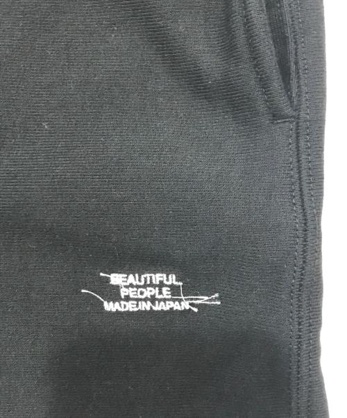 beautiful people（ビューティフルピープル）beautiful people (ビューティフルピープル) suvin compact sweat zip up bow pants/スビン コンパクト スウェット ジップ アップ ボウ パンツ ブラック サイズ:40の古着・服飾アイテム