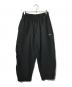 beautiful people（ビューティフルピープル）の古着「suvin compact sweat zip up bow pants/スビン コンパクト スウェット ジップ アップ ボウ パンツ」｜ブラック