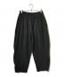 beautiful people (ビューティフルピープル) suvin compact sweat zip up bow pants/スビン コンパクト スウェット ジップ アップ ボウ パンツ ブラック サイズ:40：20000円