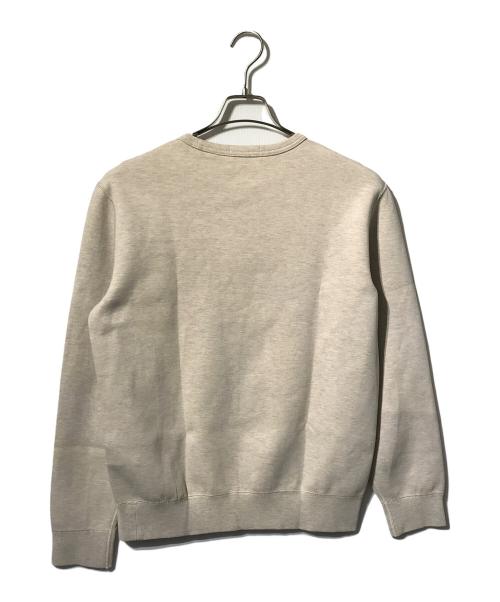 POLO RALPH LAUREN（ポロ・ラルフローレン）POLO RALPH LAUREN (ポロ・ラルフローレン) 前Vクルーネックスウェット/薄手スウェット ベージュ サイズ:Ｓの古着・服飾アイテム