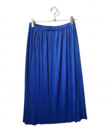 PLEATS PLEASE（プリーツプリーズ）の古着「プリーツスカート/ロングスカート」｜ブルー