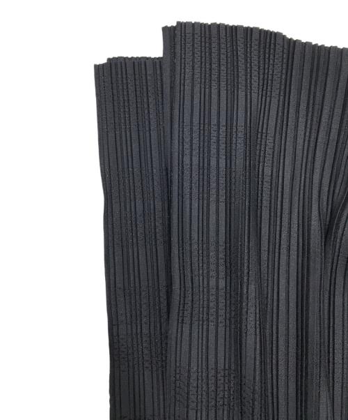 PLEATS PLEASE（プリーツプリーズ）PLEATS PLEASE (プリーツプリーズ) ノースリーブワンピース/メッシュプリーツロングワンピース ブラック サイズ:3の古着・服飾アイテム