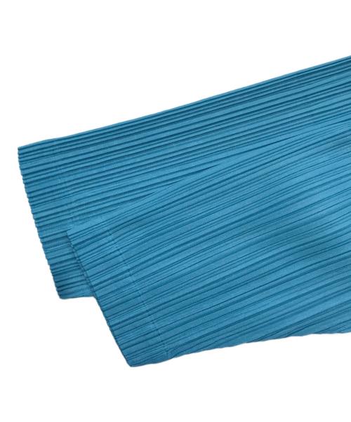 PLEATS PLEASE（プリーツプリーズ）PLEATS PLEASE (プリーツプリーズ) プリーツコート/ロングコート ブルー サイズ:3の古着・服飾アイテム