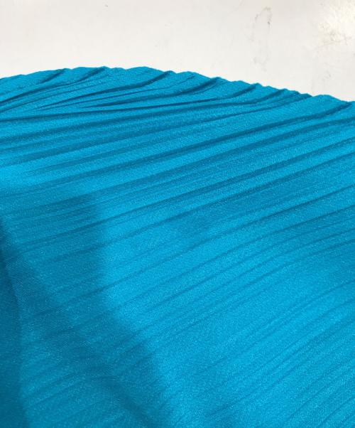 PLEATS PLEASE（プリーツプリーズ）PLEATS PLEASE (プリーツプリーズ) プリーツロングスリーブワンピース ブルー サイズ:3の古着・服飾アイテム