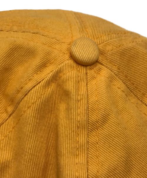 stussy（ステューシー）stussy (ステューシー) 90’S ロゴ刺繍キャップ イエローの古着・服飾アイテム