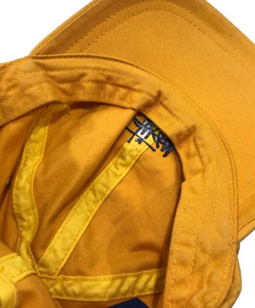 stussy（ステューシー）stussy (ステューシー) 90’S ロゴ刺繍キャップ イエローの古着・服飾アイテム