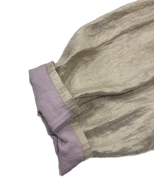 NOLLEY'S（ノーリーズ）NOLLEY'S (ノーリーズ) ウォッシャブルグロッシーツイルはおりジャケット ベージュ サイズ:Freeの古着・服飾アイテム