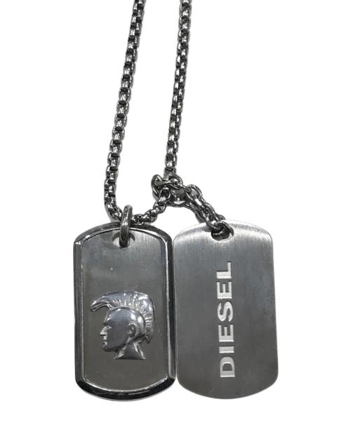DIESEL（ディーゼル）DIESEL (ディーゼル) ドッグタグ/ネックレス シルバーの古着・服飾アイテム