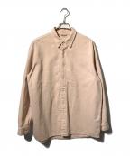 AURALEEオーラリー）の古着「BOTANICAL DYED SELVEDGE DENIM SHIRTS BLOUSON/ボタニカルダイサベージデニムシャツジャケット」｜ベージュ