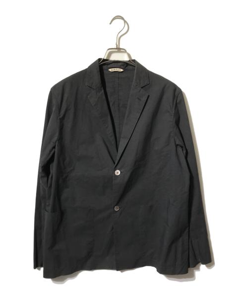 AURALEE（オーラリー）AURALEE (オーラリー) BEAMS (ビームス) 2Bテーラードジャケット/FINX COTTON LIGHT WEIGHT JACKET ブラック サイズ:4の古着・服飾アイテム