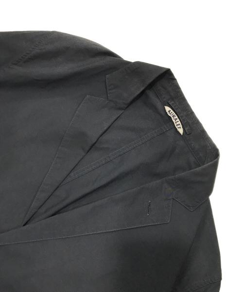 AURALEE（オーラリー）AURALEE (オーラリー) BEAMS (ビームス) 2Bテーラードジャケット/FINX COTTON LIGHT WEIGHT JACKET ブラック サイズ:4の古着・服飾アイテム