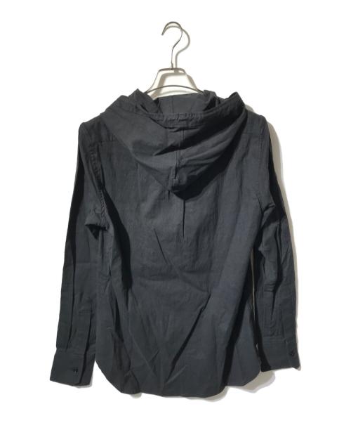 Y-3（ワイスリー）Y-3 (ワイスリー) レーヨンミックスフーデッドシャツ/長袖シャツ ブラック サイズ:Sの古着・服飾アイテム