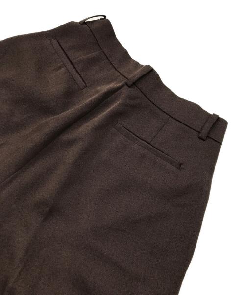 TODAYFUL（トゥデイフル）TODAYFUL (トゥデイフル) タックワイド スラックス ブラウン サイズ:36の古着・服飾アイテム