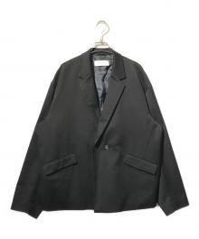 JOSEPH STUDIO（ジョセフスタジオ）の古着「ドローコードダブルジャケット」｜ブラック