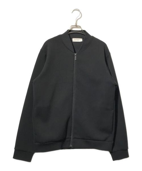 Calvin Klein platinum（カルバンクラインプラチナム）Calvin Klein PLATINUM (カルバンクラインプラチナム) ボンディングボンバージャケット/ジップジャケット ブラック サイズ:Lの古着・服飾アイテム