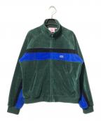 SUPREME×MARTINE ROSEシュプリーム×マーティン・ローズ）の古着「ベロアトラックジャケット」｜グリーン×ブルー