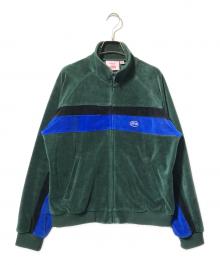 SUPREME×MARTINE ROSE（シュプリーム×マーティン・ローズ）の古着「ベロアトラックジャケット」｜グリーン×ブルー