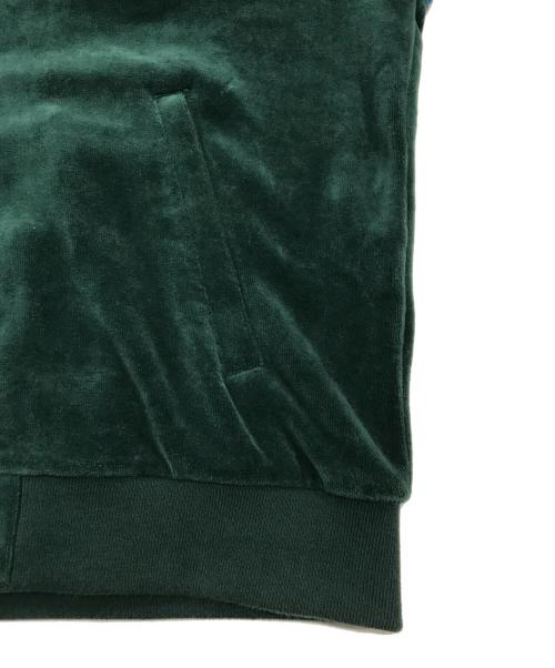 SUPREME（シュプリーム）SUPREME (シュプリーム) MARTINE ROSE (マーティン・ローズ) ベロアトラックジャケット グリーン×ブルー サイズ:Sの古着・服飾アイテム