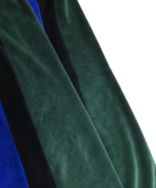 SUPREME（シュプリーム）SUPREME (シュプリーム) MARTINE ROSE (マーティン・ローズ) ベロアトラックジャケット グリーン×ブルー サイズ:Sの古着・服飾アイテム