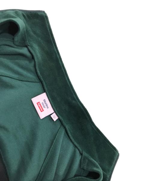 SUPREME（シュプリーム）SUPREME (シュプリーム) MARTINE ROSE (マーティン・ローズ) ベロアトラックジャケット グリーン×ブルー サイズ:Sの古着・服飾アイテム