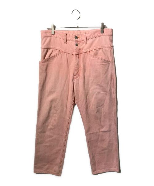 URU（ウル）URU (ウル) ハイウエストテーパードパンツ ピンク サイズ:SIZE 1の古着・服飾アイテム