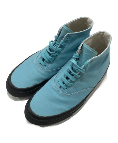 HOMME PLISSE ISSEY MIYAKE（オム プリッセ イッセイ ミヤケ）HOMME PLISSE ISSEY MIYAKE (オム プリッセ イッセイ ミヤケ) ハイカットスニーカー/キャンバスハイカットスニーカー ブルー サイズ:7Hの古着・服飾アイテム
