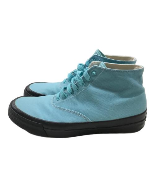 HOMME PLISSE ISSEY MIYAKE（オム プリッセ イッセイ ミヤケ）HOMME PLISSE ISSEY MIYAKE (オム プリッセ イッセイ ミヤケ) ハイカットスニーカー/キャンバスハイカットスニーカー ブルー サイズ:7Hの古着・服飾アイテム