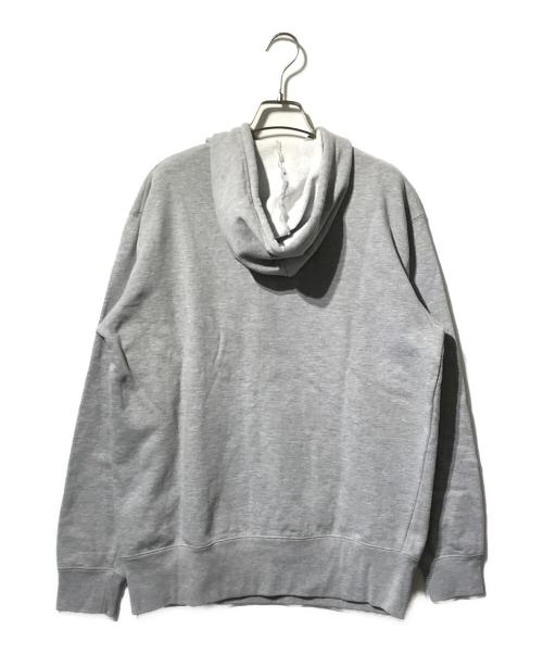 stussy（ステューシー）stussy (ステューシー) ロゴ刺繍プルオーバーパーカー/フーディー グレー サイズ:Mの古着・服飾アイテム